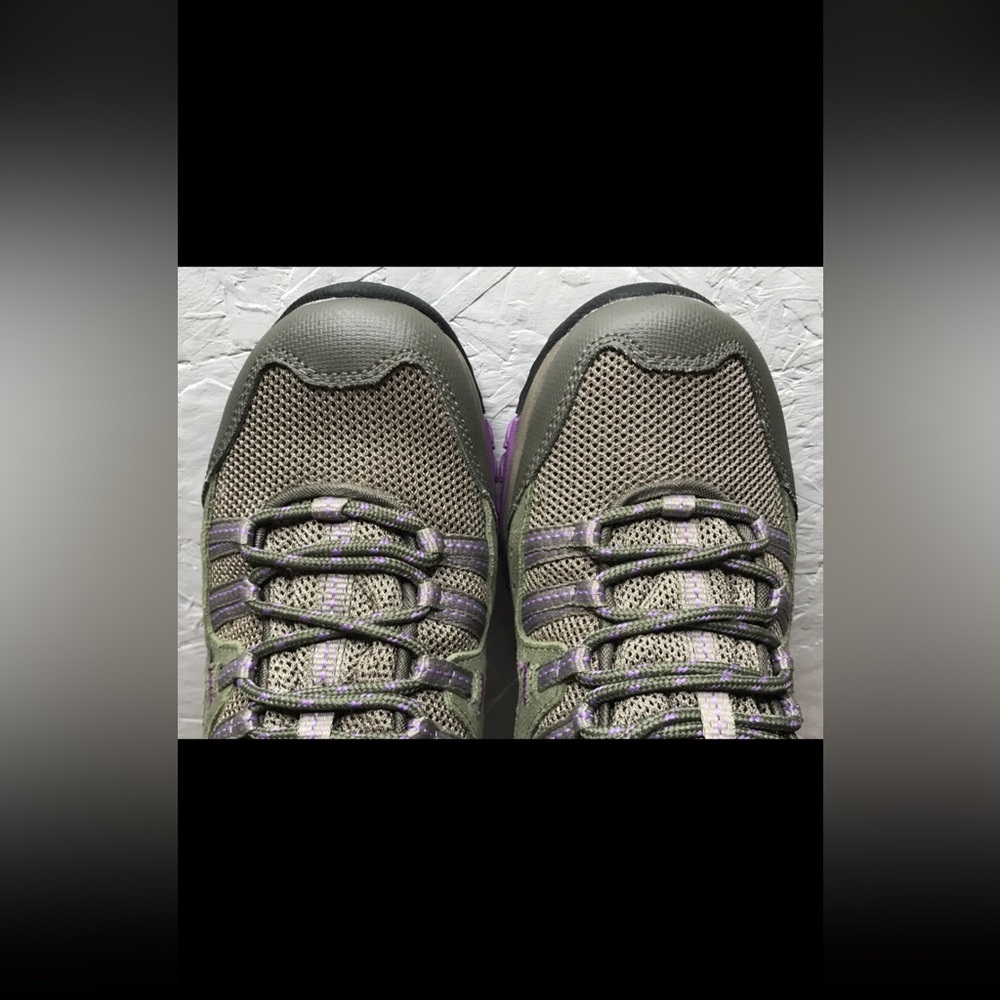 Excellent Merrell Tuskora Mid Women's 9.5 Hiking Boots Waterproof Burnt Olive - Picture 12 of 16